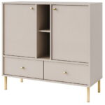 Μπουφές Siera 2F 2S Shelf-Μπεζ