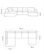 Γωνιακός Καναπές Cavala XL-Αριστερή - Image 3