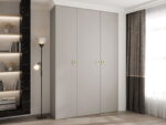 Ντουλάπα Como I-Cashmere - Χρυσό-Μήκος: 160εκ - Image 2