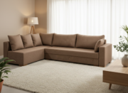 Γωνιακός καναπές Trendy-Δεξιά-265φ 165β εκ.-MInk - Image 2