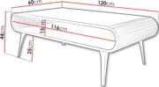 Τραπεζάκι Σαλονιού Aristo-Μαύρο - Image 3