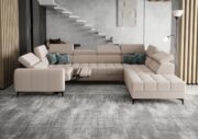 Γωνιακός καναπές Calyra Max I Relax-Μπεζ-Δεξιά - Image 2