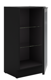 Επιδαπέδια βιτρίνα Universal 40 DW 1F BB-Μαύρο - Image 2