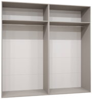 Ντουλάπα Andrew I 200 Τετράφυλλη-Μαύρο - Image 4