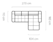 Γωνιακος Καναπές Soreno S-Δεξιά - Image 4
