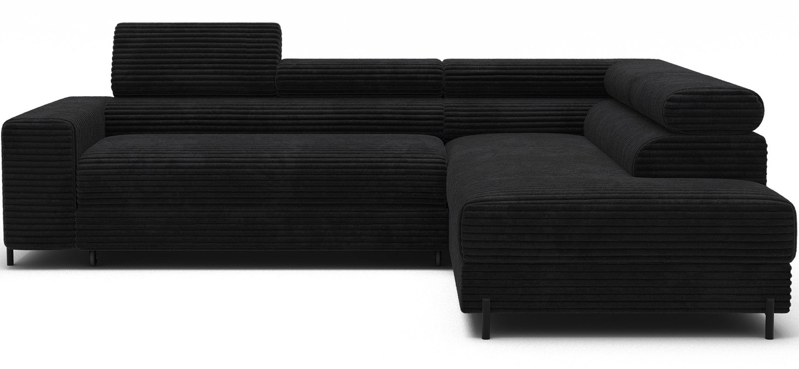 6sonvpu3ns9916l1zofw8nectvxs Γωνιακός Καναπές Lesor-Μαύρο-Δεξιά - Image 1