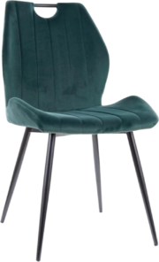 Καρέκλα Arco Velvet-Prasino (4 ΤΕΜ.)
