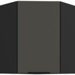 Κρεμαστό ντουλάπι γωνιακό Arianna 60x60 GN 72 1F-Γκρι