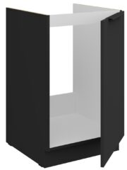 Επιδαπέδιο ντουλάπι νεροχύτη Arianna 50 ZL 1F BB-Μαύρο - Image 2