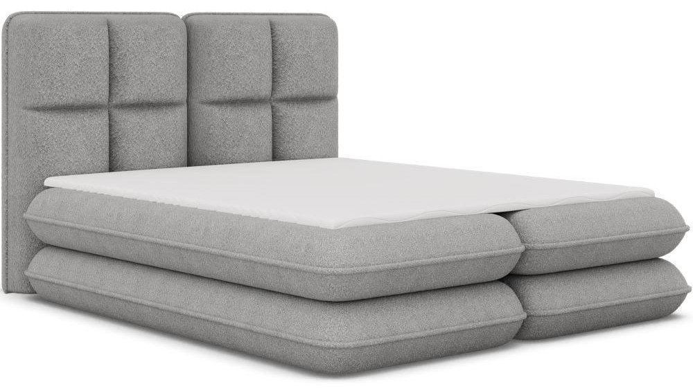 b7xqgqfhqx3dm18zy1joz9f7x2g4 Επενδυμένο κρεβάτι Tario-Γκρι-140 x 200 - Image 1