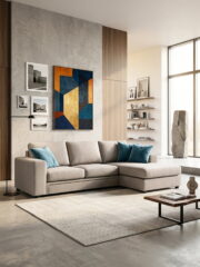 Γωνιακός καναπές Lina plus-Mpez Anoixto-265 x 150 εκ.-Αριστερή - Image 3