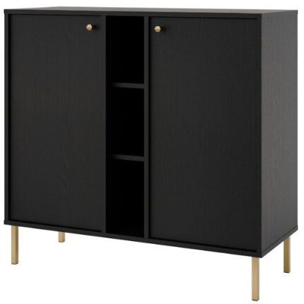 Μπουφές Siera 2F Shelf-Μαύρο