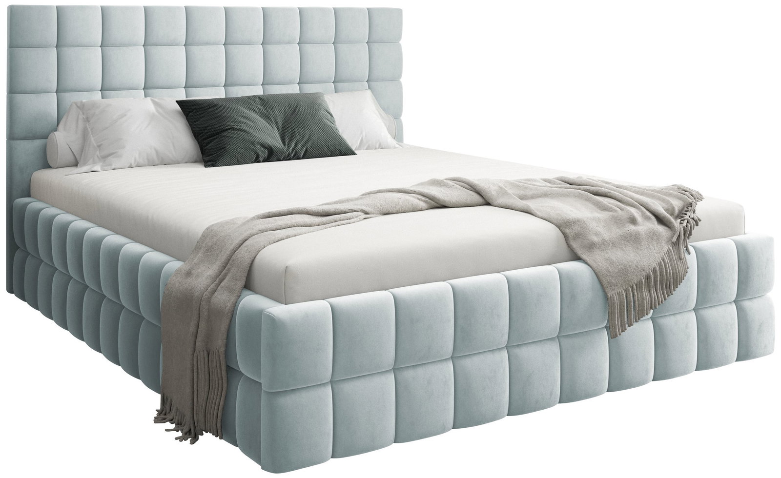 gaujkqeupl2uijmbko4teegafgbl Επενδυμένο Κρεβάτι Ardea-Γαλάζιο-180 x 200 - Image 1