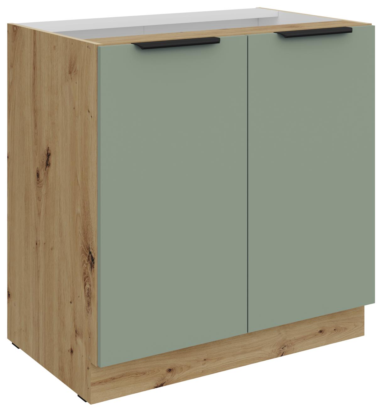h1wkjjqcfeo8m9wpyyrdwuidqdjl Επιδαπέδιο ντουλάπι Arianna 80 D 2F BB-Φυστικί - Image 1