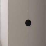 Ντουλάπα Inova IV 2D3SZ Δίφυλλη-Cashmere - Μαύρο