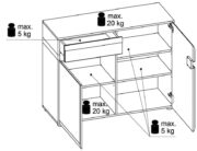 Μπουφές Lugano 2D1S plus - Image 3
