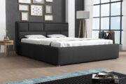 Επενδυμένο κρεβάτι Deco-140 x 200-Anthraki - Image 2