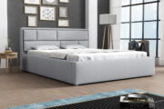 Επενδυμένο κρεβάτι Deco-160 x 200-Gkri Anoixto - Image 2