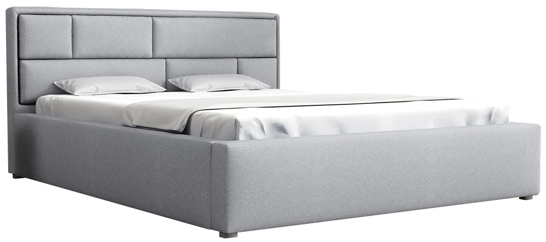 deco.bed Επενδυμένο κρεβάτι Deco-180 x 200-Gkri Anoixto - Image 1