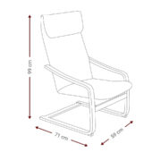 Πολυθρόνα Relax Roy-Leuko - Image 4