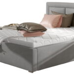 Επενδυμένο κρεβάτι Ross-140 x 200-Gkri-Χωρίς μηχανισμό ανύψωσης