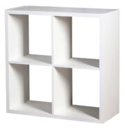 Βιβλιοθήκη Clever Cube-Λευκό