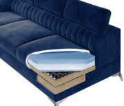 Γωνιακός καναπές Renesy-Moustardi-Δεξιά - Image 4
