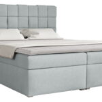 Επενδυμένο κρεβάτι Malmo Box-Gkri Anoixto-140 x 200