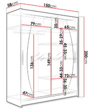 Ντουλάπα Westa VIII συρόμενη-Fusiko - Image 3