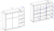 Μπουφές Jay 2D2F - Image 2
