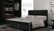 Επενδυμένο κρεβάτι Alert-180 x 200-Prasino - Image 4