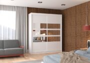Ντουλάπα Getafe 180 συρόμενη-Leuko - Image 2