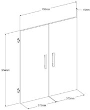 Σετ 2 πόρτες βιβλιοθήκης Mayer-Leuko Gualistero - Image 2