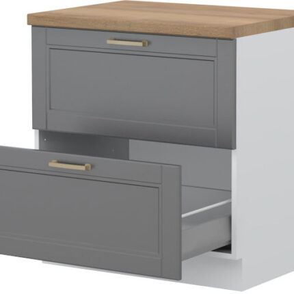 Επιδαπέδιο ντουλάπι Tahoma R-80-2MBOX-Γραφίτης