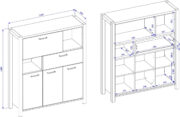 Μπουφές Amelie 3D1S1K - Image 3