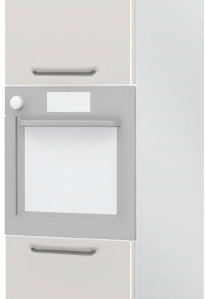 Επιδαπέδιο ντουλάπι φούρνου ψηλό Modena K23-60-2KR-Λευκό γυαλιστερό - Γκρι Ανοιχτό