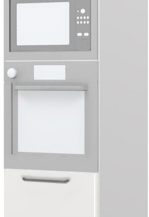 Επιδαπέδιο ντουλάπι φούρνου ψηλό Modena K23-60-RM-Δρυς - Γκρι ανοιχτό