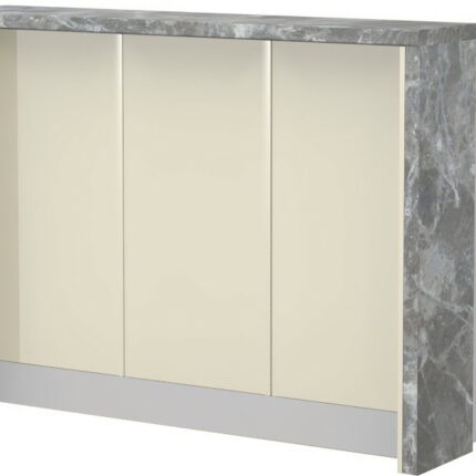Πάγκος νησίδας Modena-Μήκος: 150 εκ.-Μπεζ-Siena Marble