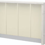 Πάγκος νησίδας Modena-Μήκος: 160 εκ.-Μπεζ-White Marble