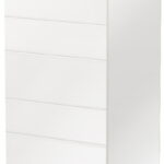 Επιδαπέδιο ντουλάπι ψηλό Hudson K14-60-1KF-Λευκό γυαλιστερό