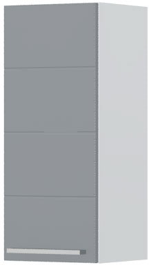 Ντουλάπι κρεμαστό Hudson V7-30-1K-Λευκό - Γκρι