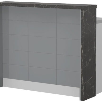 Πάγκος νησίδας Hudson-Μήκος: 120 εκ.-Γκρι-Black Stone