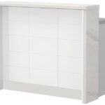 Πάγκος νησίδας Hudson-Μήκος: 120 εκ.-Λευκό-White Marble