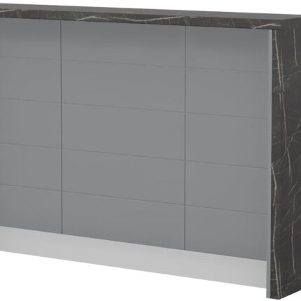 Πάγκος νησίδας Hudson-Μήκος: 150 εκ.-Γκρι-Black Stone