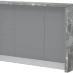 Πάγκος νησίδας Hudson-Μήκος: 150 εκ.-Γκρι-Siena Marble