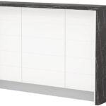 Πάγκος νησίδας Hudson-Μήκος: 150 εκ.-Λευκό-Black Stone