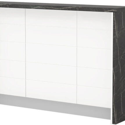 Πάγκος νησίδας Hudson-Μήκος: 150 εκ.-Λευκό-Black Stone