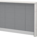 Πάγκος νησίδας Hudson-Μήκος: 160 εκ.-Γκρι-White Marble