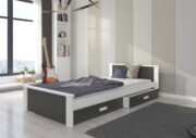 Παιδικό Κρεβάτι Avanta-180 x 80-Leuko-Anthraki - Image 2