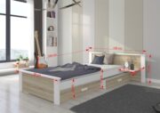 Παιδικό Κρεβάτι Avanta plus-180 x 80-Leuko - Gkri anoixto - Image 3